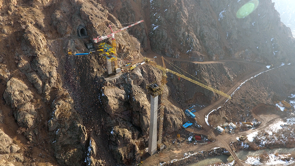 Valley of Arpachai Valley located at the middle of the Ardebil railway