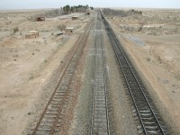عملیات زیر سازی قطعه سوم راه آهن سمنان - دامغان